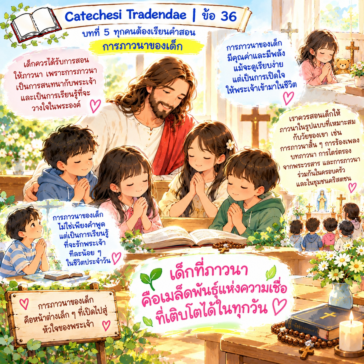 Catechesi Tradendae | ข้อ 36 สำหรับเด็กเล็ก