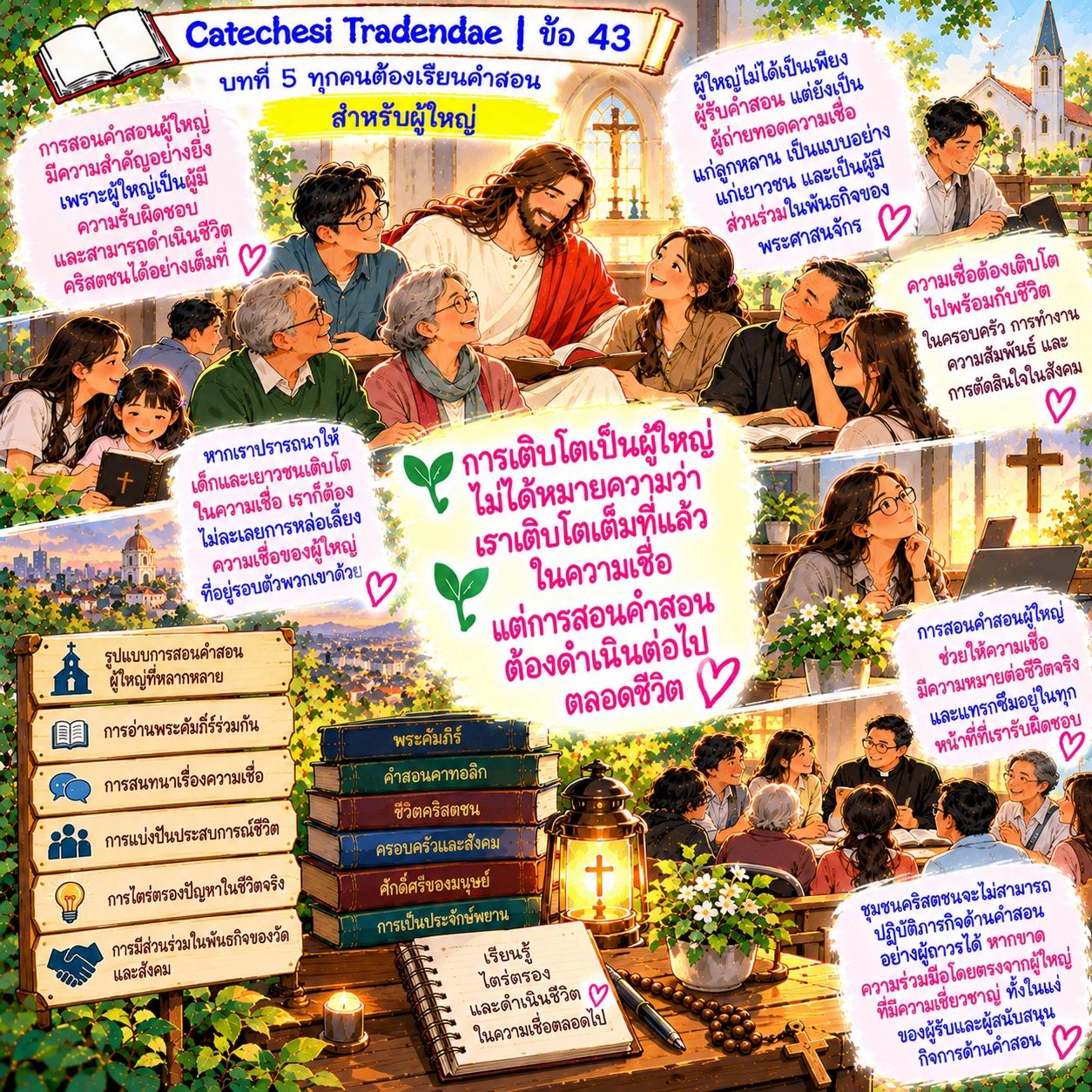 Catechesi Tradendae | ข้อ 43 สำหรับผู้ใหญ่
