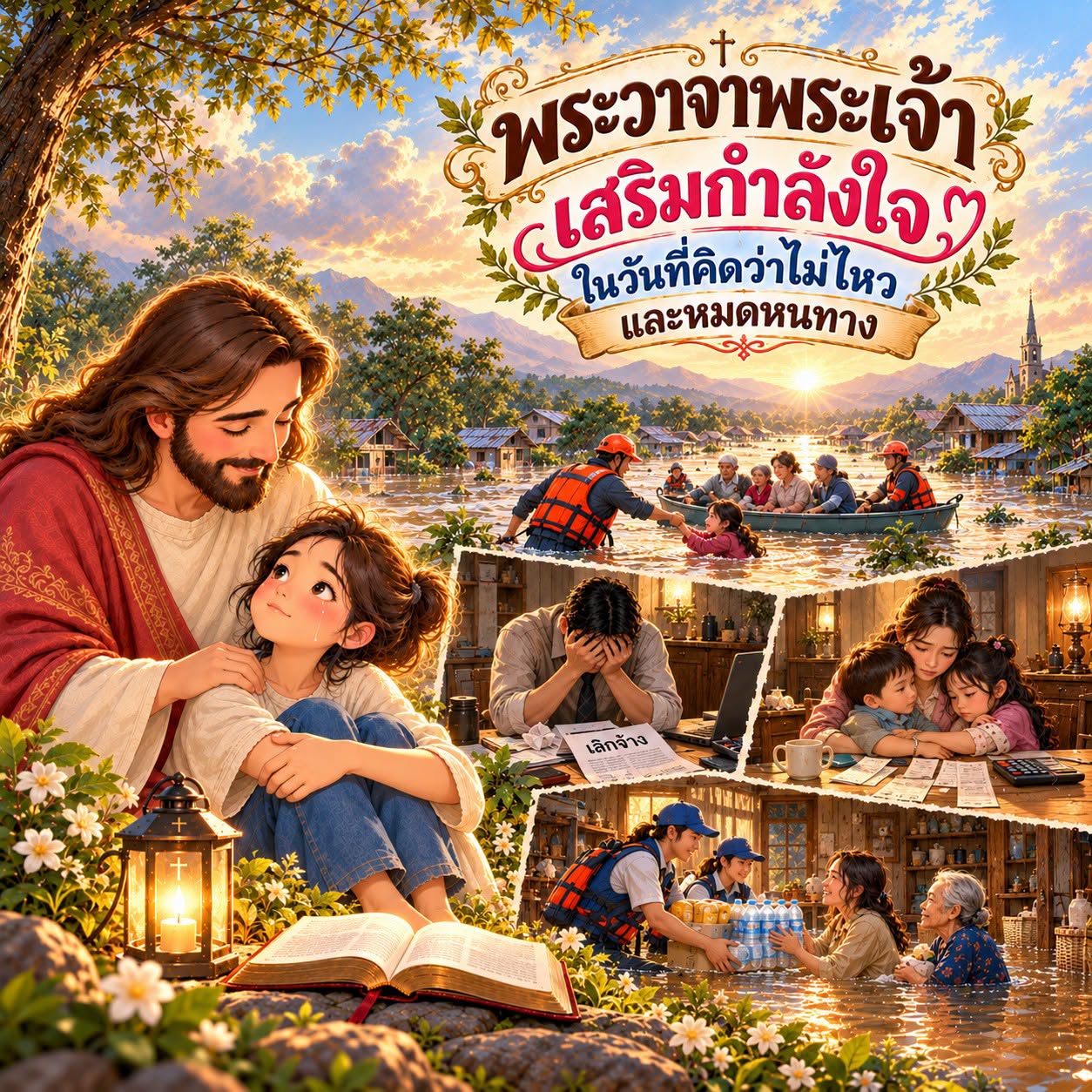 พระวาจาพระเจ้าเสริมกำลังใจ ในวันที่คิดว่าไม่ไหวและหมดหนทาง