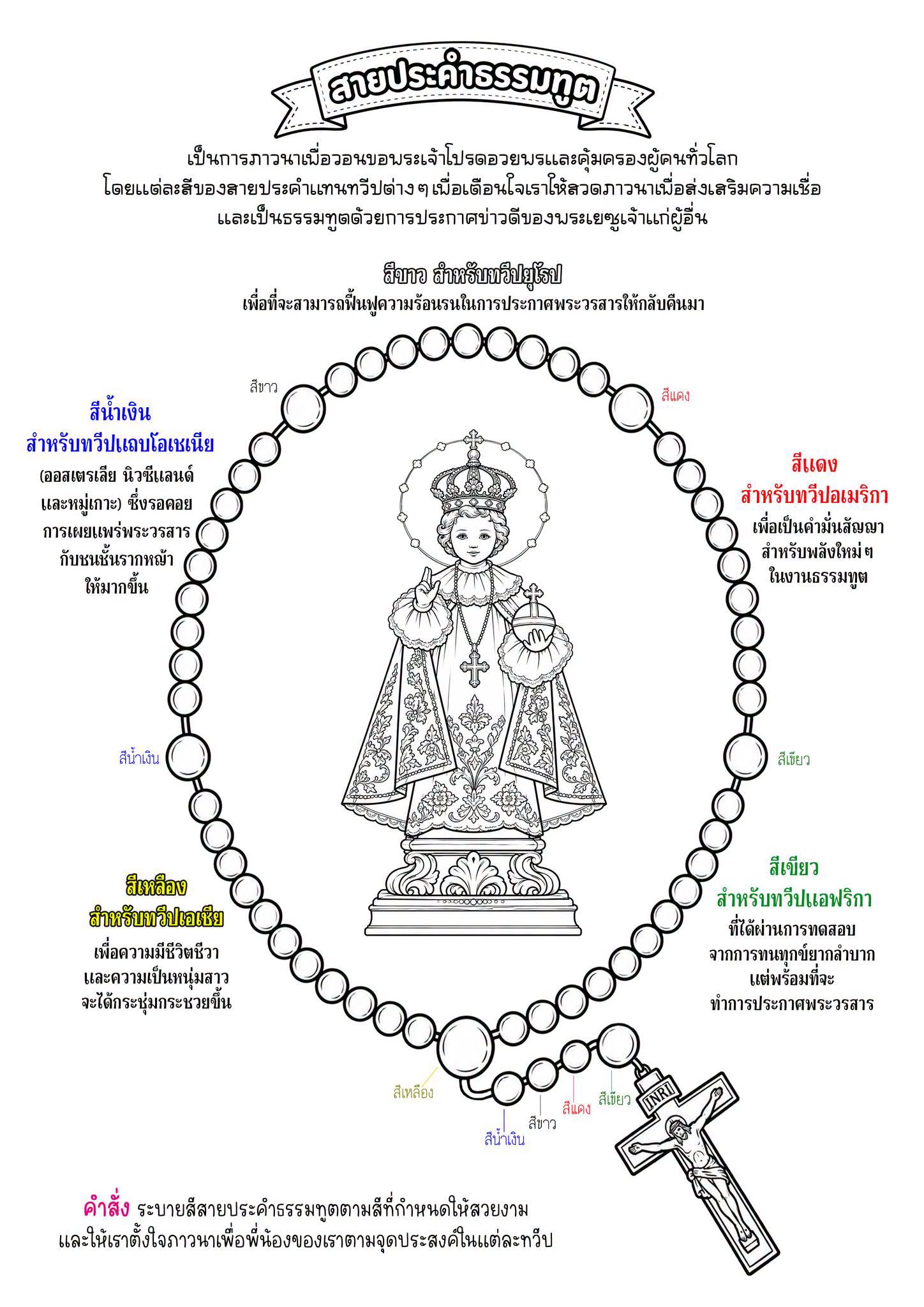 ใบงาน สายประคำธรรมทูต
