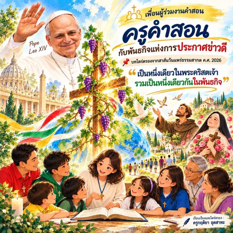 ครูคำสอนกับพันธกิจแห่งการประกาศข่าวดี - บทไตร่ตรองจากสาส์นวันแพร่ธรรมสากล ค.ศ. 2026