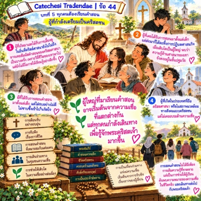Catechesi Tradendae | ข้อ 44 ผู้ที่กำลังเตรียมเป็นคริสตชน